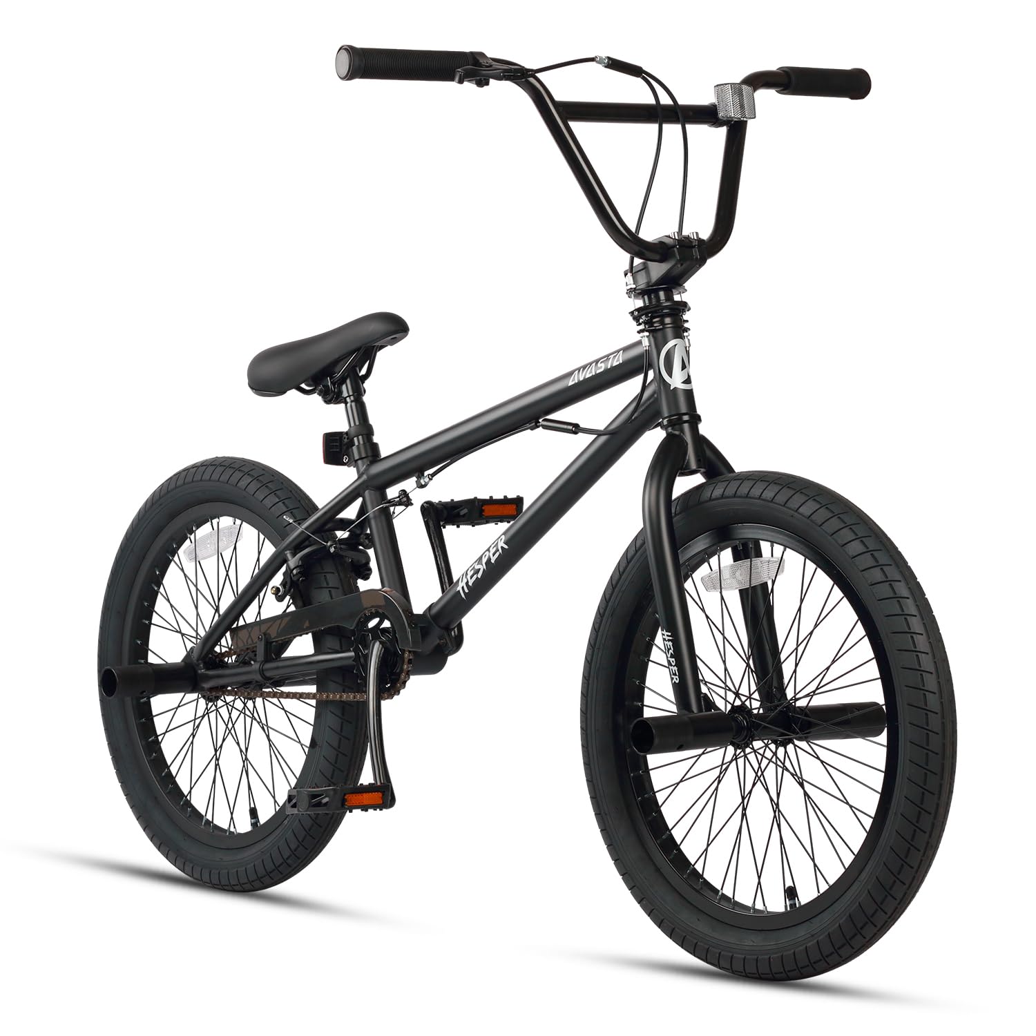 AVASTA Bicicleta infantil BMX Freestyle BCG3009YS20bk,20 pulgadas (50,8 cm)