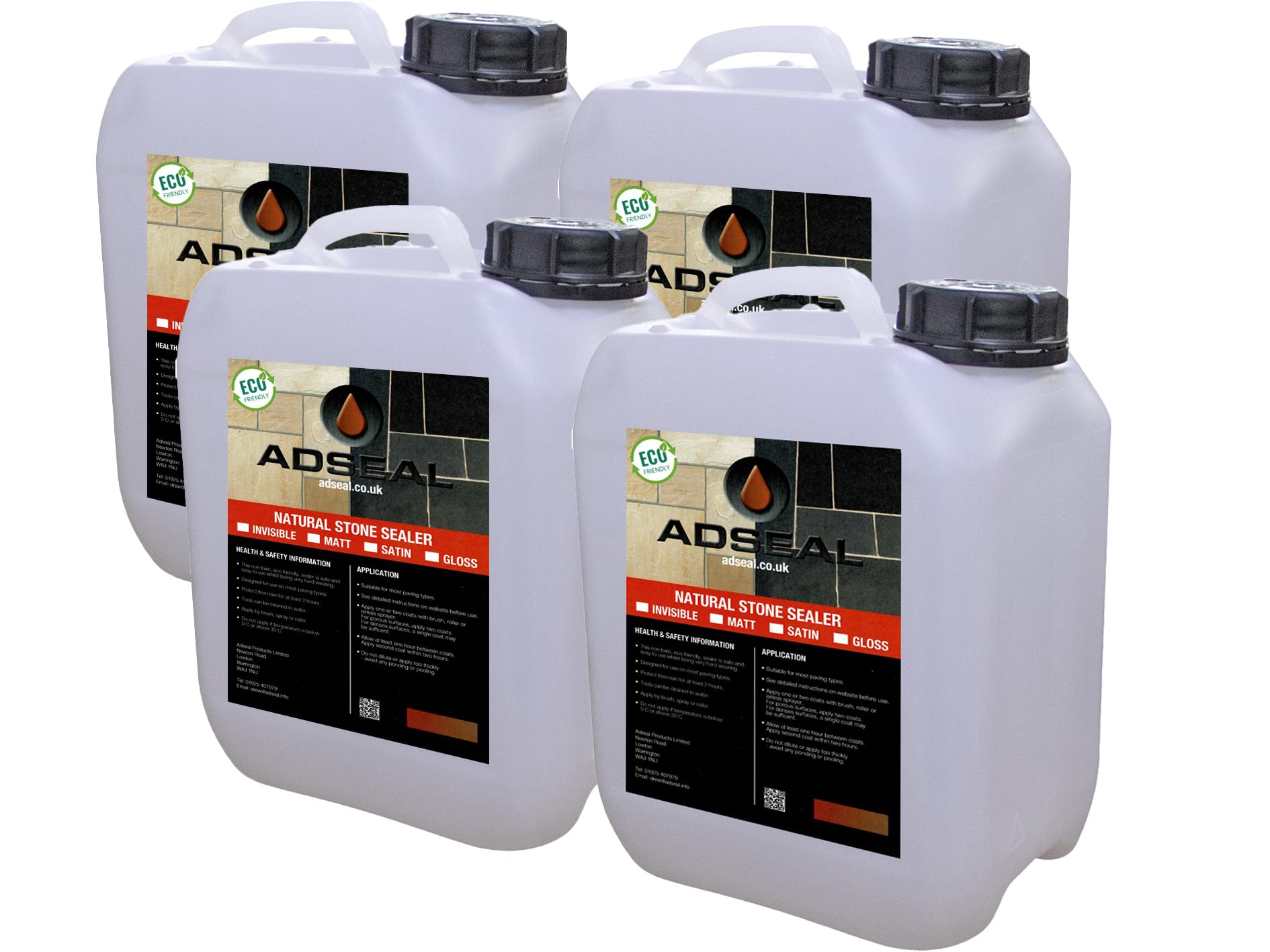 Natural Stone Sealer Gloss, Suitable for Sandstone, Limestone, Yorkstone, Porcelain, Etc. (Standard, 20 Litres)