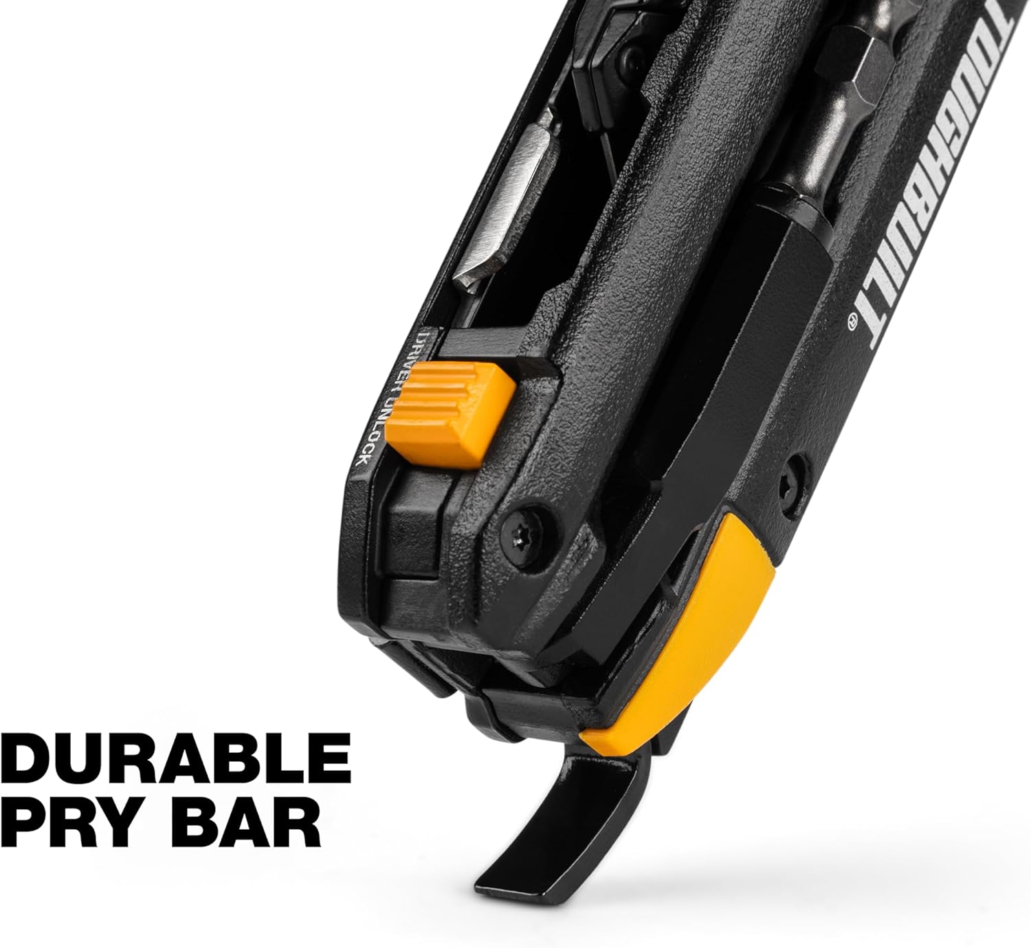 ToughBuilt Electrician Folding Utility Knife w/Bit Driver and Pry Bar TB-H4-12-IM