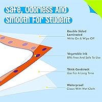 Vista 3 de First Sight - Tarjetas de palabras de primera vista, 100 tarjetas de primera palabra y 96 tarjetas borrables de doble cara en blanco con un bolsillo