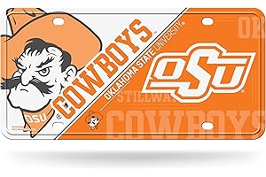 NCAA Officially Licensed Oklahoma State Cowboys Metal License Plate