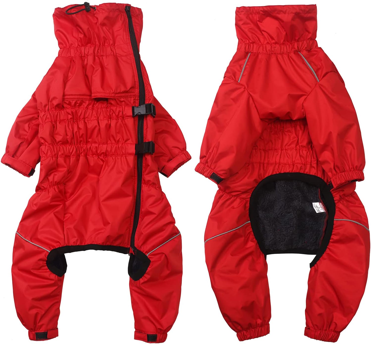 Morezi full body dog winter warm coat with high collar waterproof