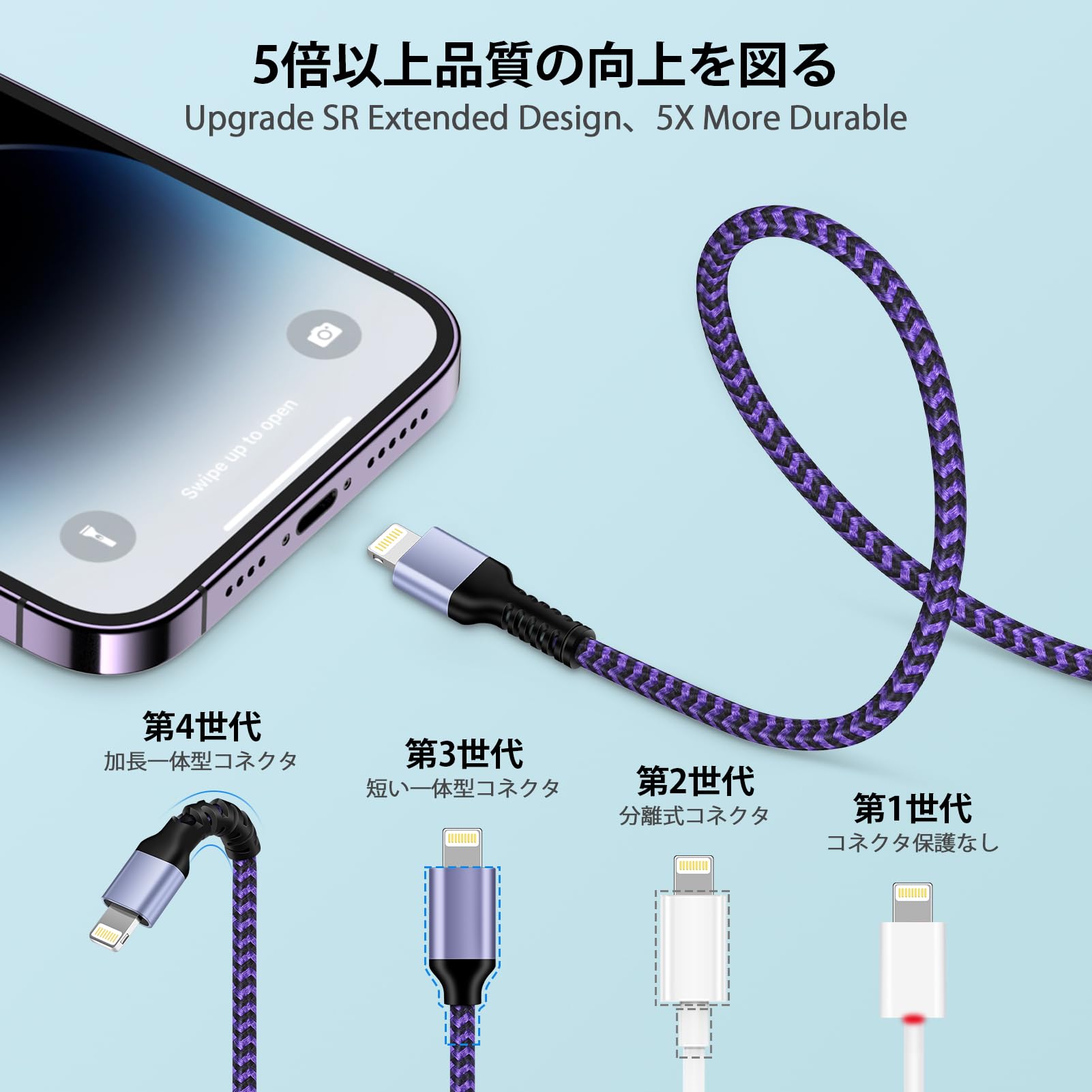 iPhone - okuboページ Amazon.co.jp: Ocbuo Lightning ケーブル iPhone 充電ケーブル 3