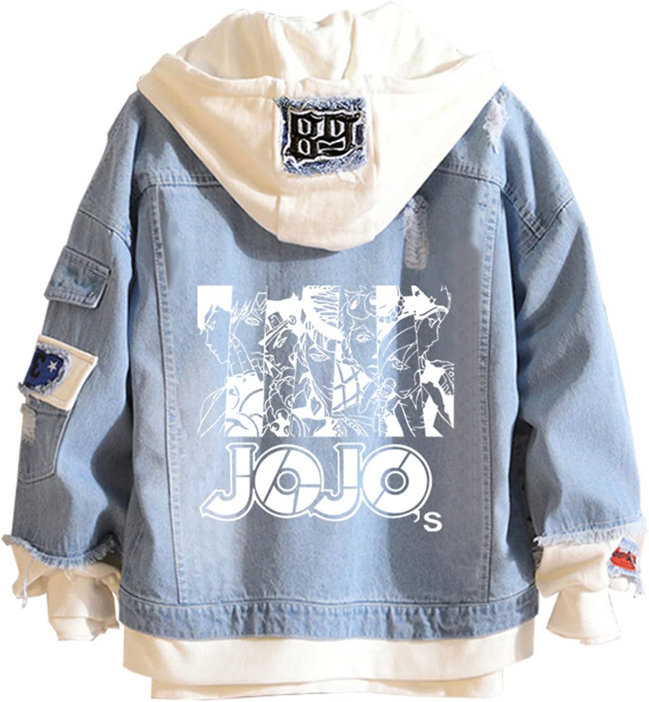 Bizarre Adventure Anime Denim Hoodie 