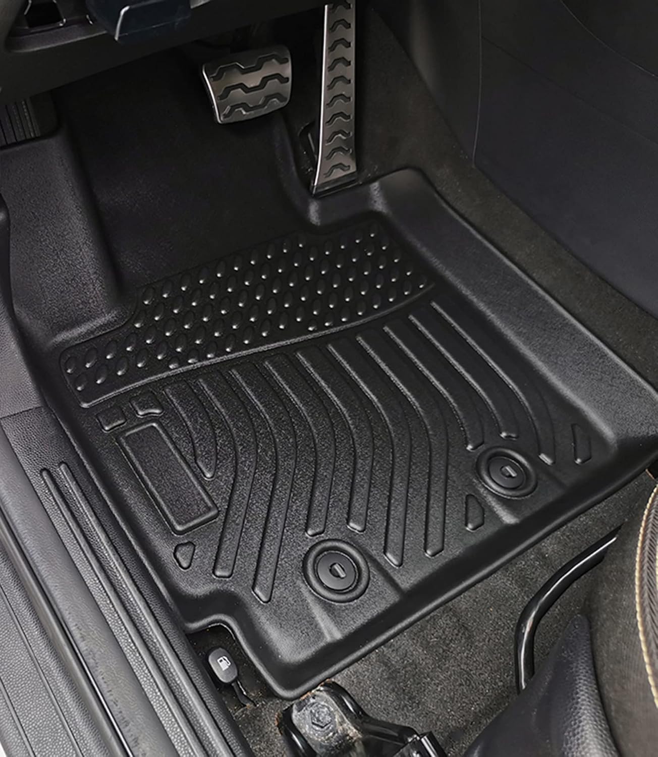 Car Floor Mats Replacement for Kia Soul (Not Fit Hybrid) 2014-2019 Protection Liners Custom Fit Waterproof Durable Odorless Carpet All Weather Accessories Black