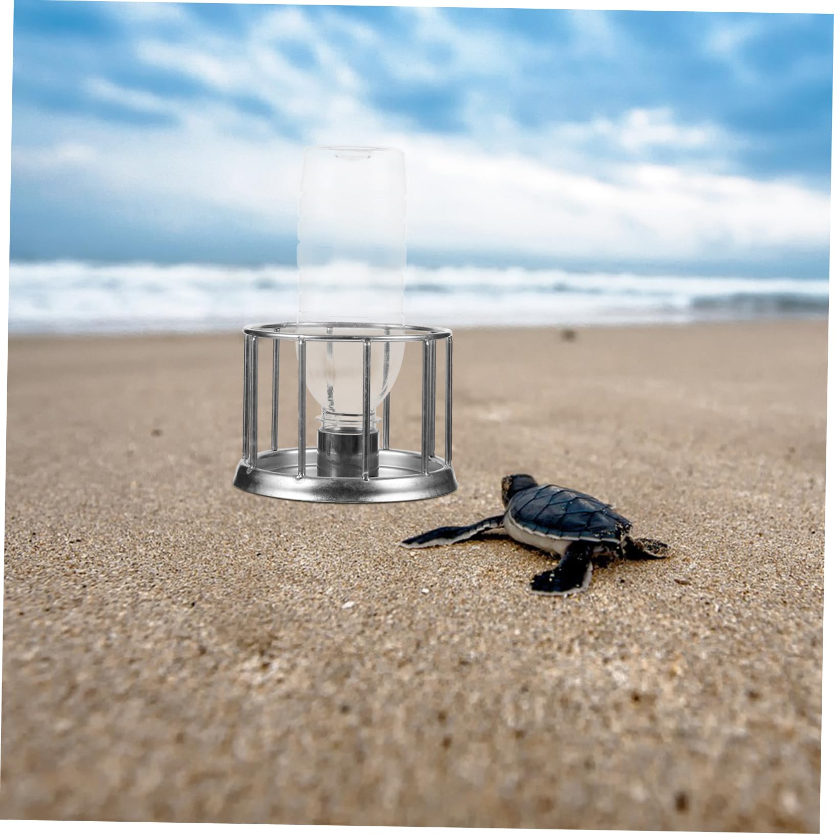 HANABASS 4pezzi Ciotola per Tartarughe Inossidabile Mini Multipurpose Reptile Water Feeding Dish per Terrari e Rettili Resistente e Facile