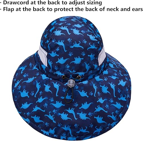 Miniatura 10 de BASSDASH UPF 50+ - Sombrero de sol para niños y niñas con ala ancha en el cuello y rejilla de ventilación para niños y niñas