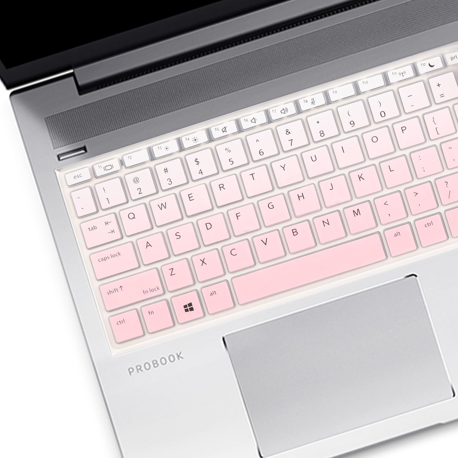 Keyboard Cover for 15.6" HP ProBook 450(G5/G6/G7) 455(G5/G6/G7) 650 G4 G5|17.3" HP ProBook 470 G5 (Not Fit ProBook 450/455 G8 G4 G3 G2 G1, ProBook 650 G8 G3 G2 G1)-Gradual Pink