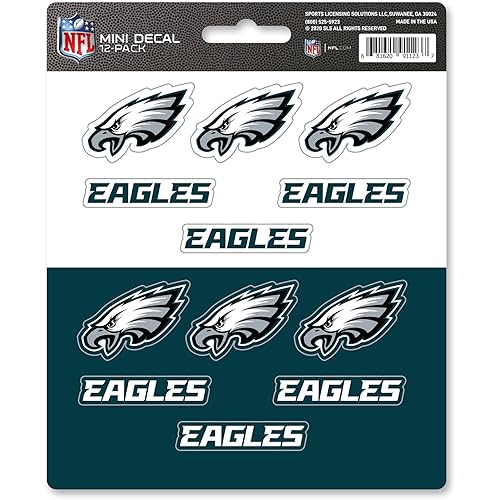FANMATS NFL Unisex-Teen NFL Mini Decal 12-E2pk