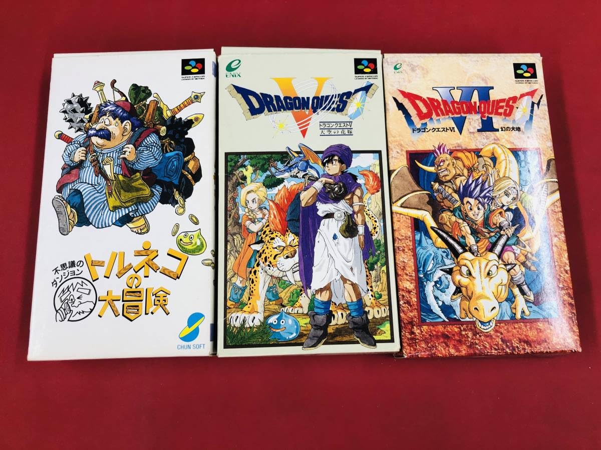 Amazon.co.jp: トルネコの大冒険 ドラゴンクエスト 5 6 Ⅴ Ⅵ 箱説  