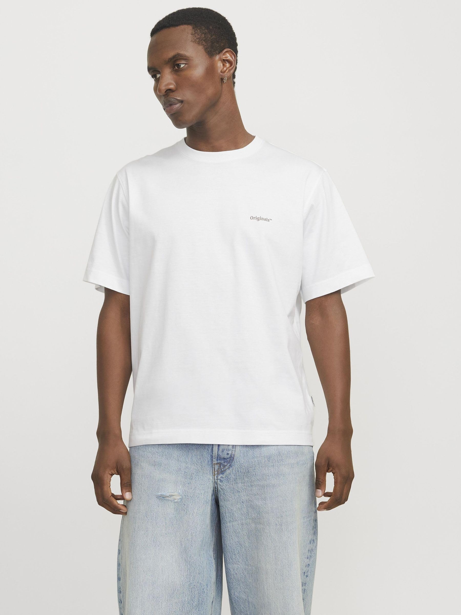 Jack & Jones Jorparos Easter Sketch Tee SS Crew Neck, Bright White, M