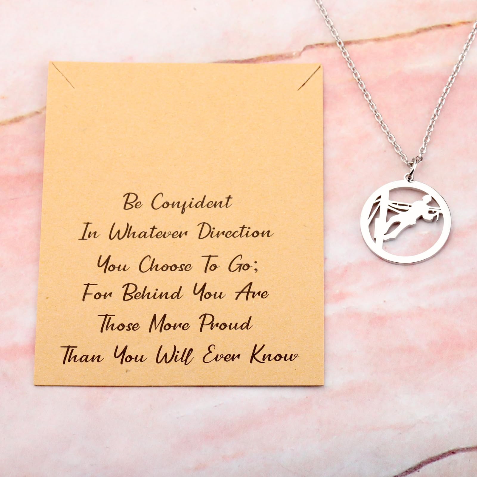 LQRI Lineman Necklace Electrician Gift Be Confident in Whatever Direction You Choose to Go Electrical Engineer Jewelry