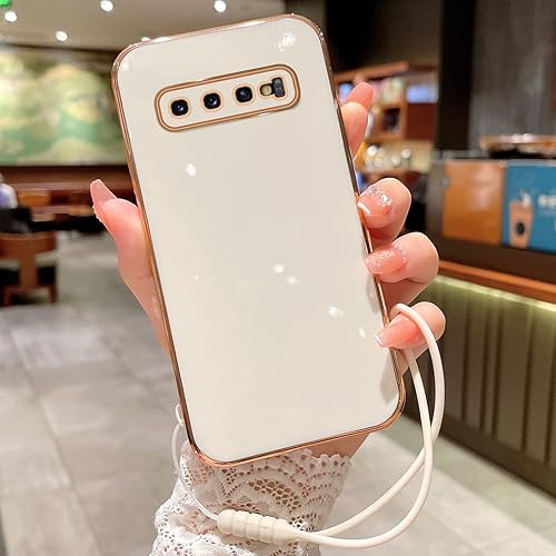 Miniatura 4 de Funda para S10 Plus, Galaxy S10 Plus para mujer, galvanoplastia de lujo, estética, moderna, bonita, protección de TPU suave, a prueba de golpes,