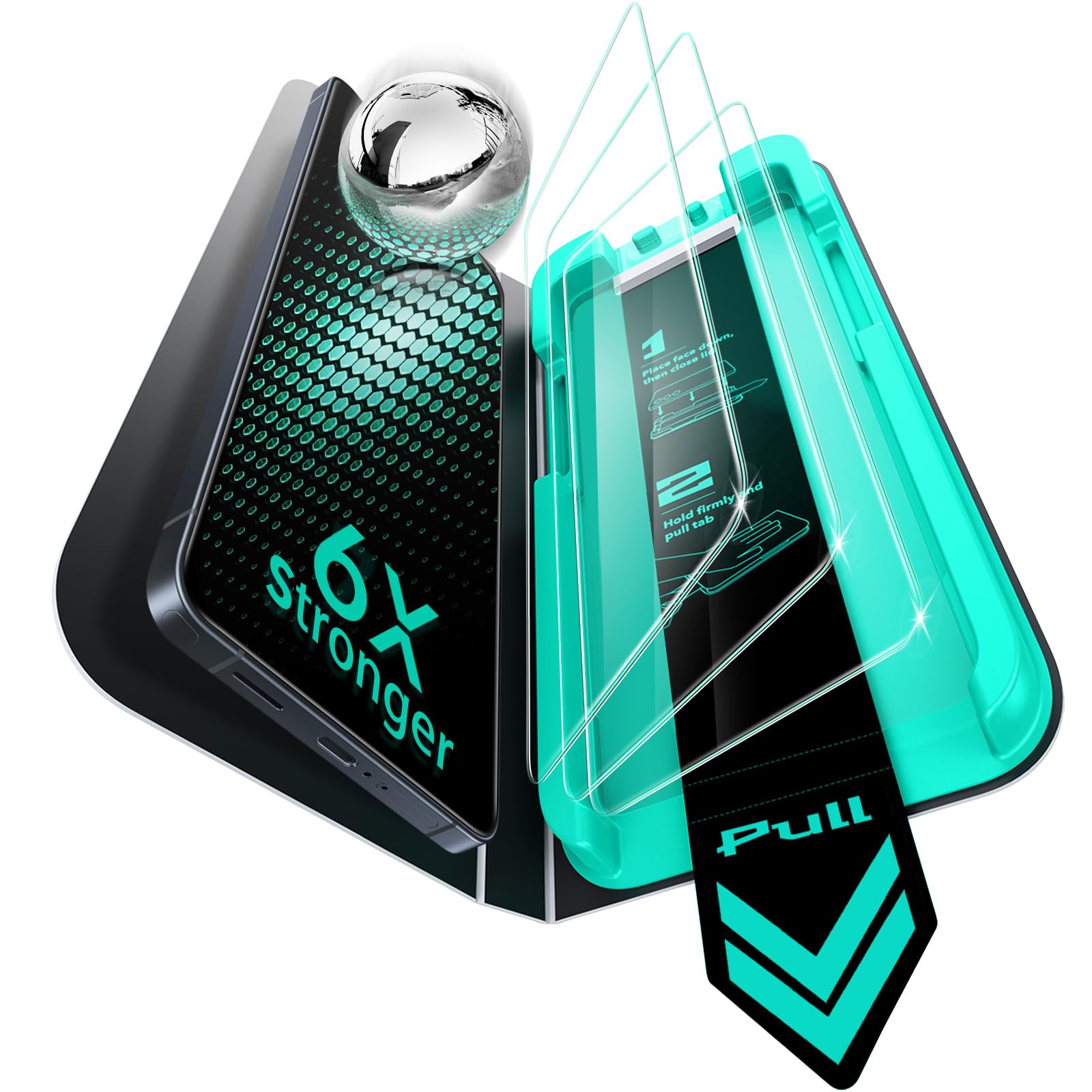 ESR 3 Pack for Samsung Galaxy S26 Ultra 9H+ Tempered Glass Screen Protectors with AR Anti-Reflective Technology, Ultra Fit Tray, Highly Durable Armorite Screen Guard, Full Coverage, Military-Grade