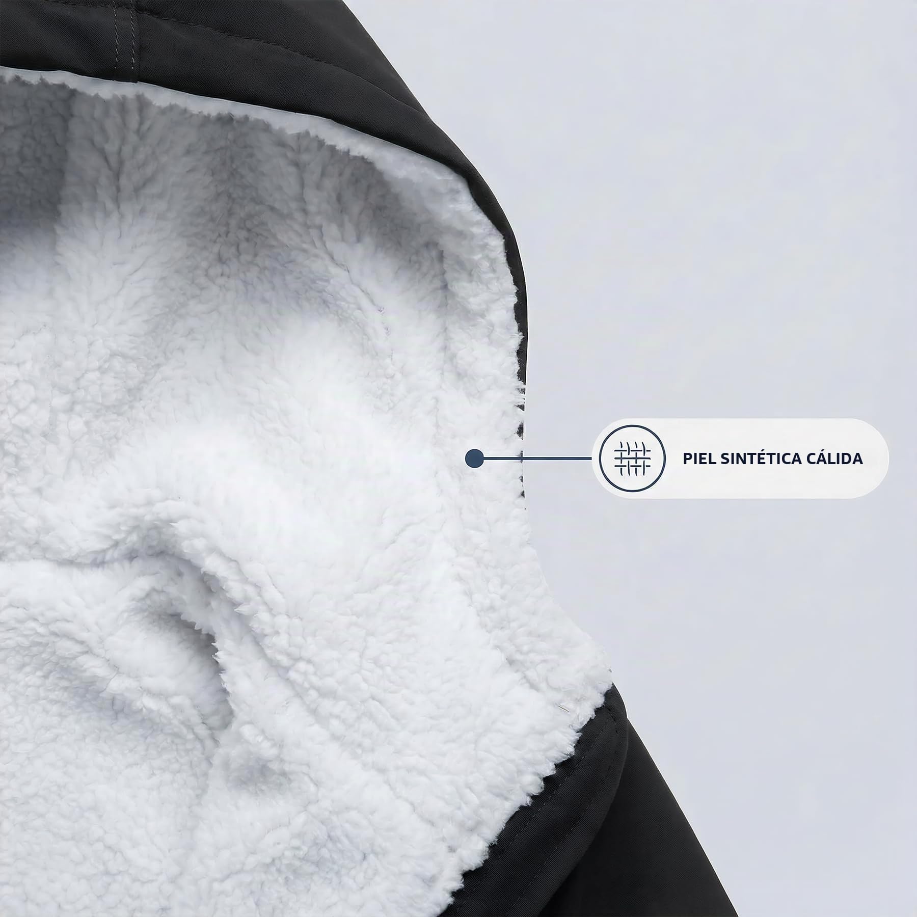 YYNUDA Parka de invierno con capucha de algodón para mujer, chaqueta cálida para exterior, Negro