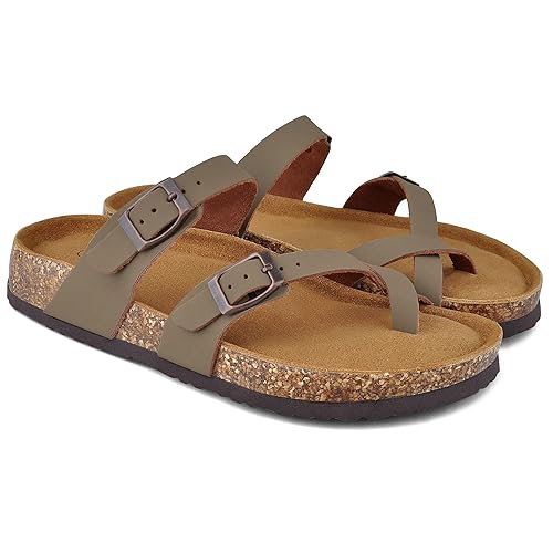 cork footbed sandals women's