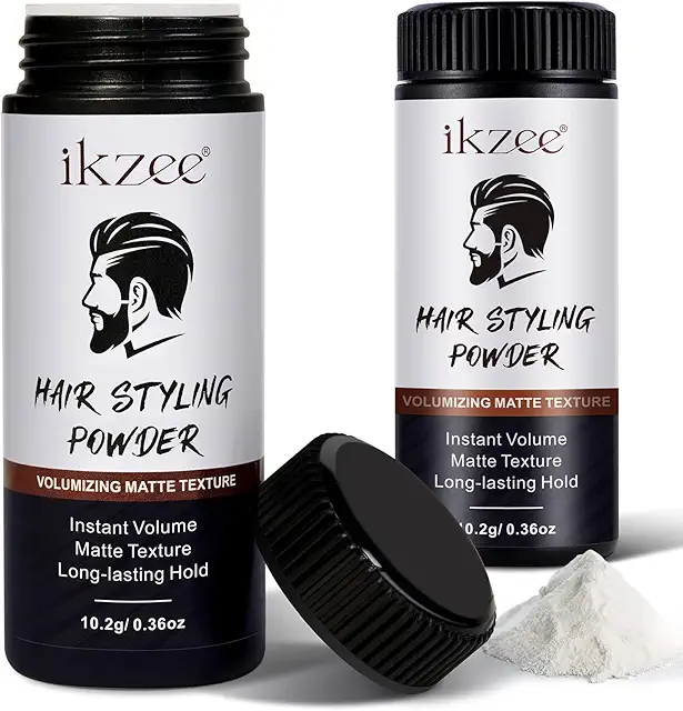 Poudre Texture Cheveux Homme - Volume Mat, Tenue Longue Durée - 2 Pièces