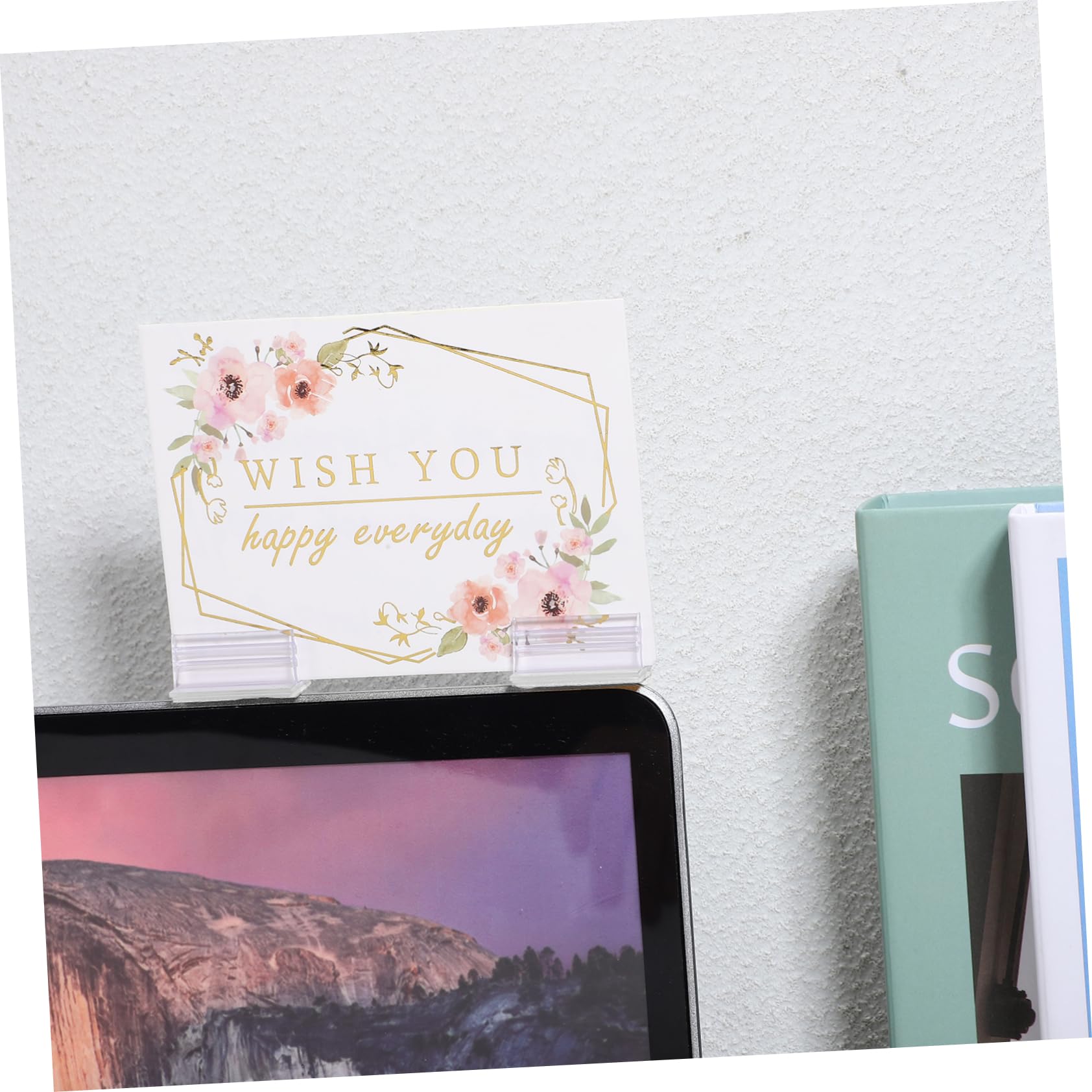 OSALADI 4 Ensembles Porte Étiquettes Transparent Lot De Clips Affichage Pour Signe De Marchandise Support Compact Pour Supermarchés Et Commerces 50 Pièces * 4