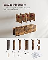 Vista 7 de VASAGLE - Colección CUSTOS - Banco para guardar zapatos, banco de almacenamiento con asiento acolchado, banco para recibidor con 15 compartimentos