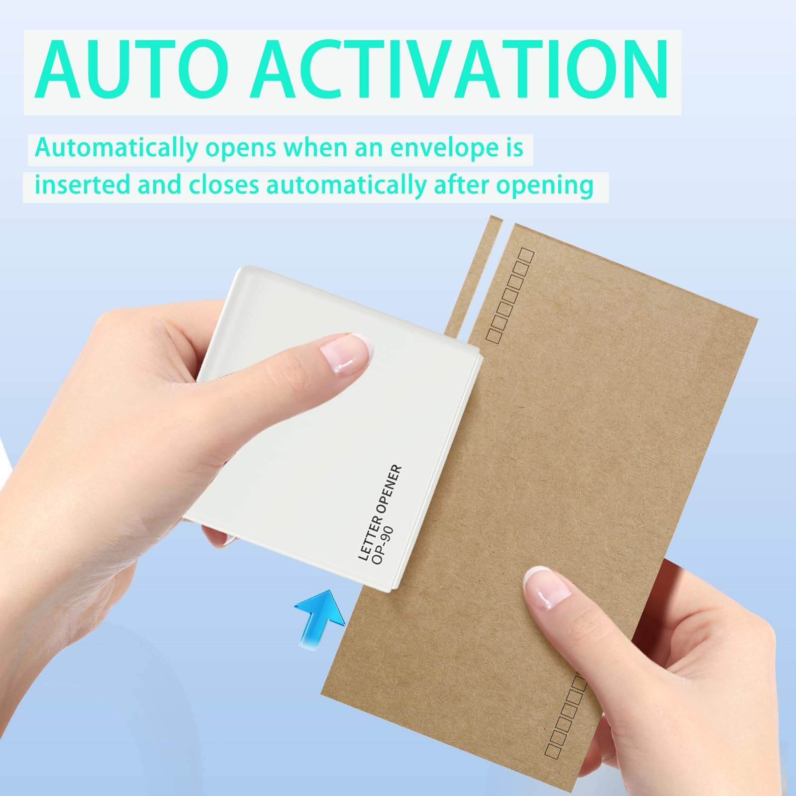 Abrecartas eléctrico, abrecartas blanco
