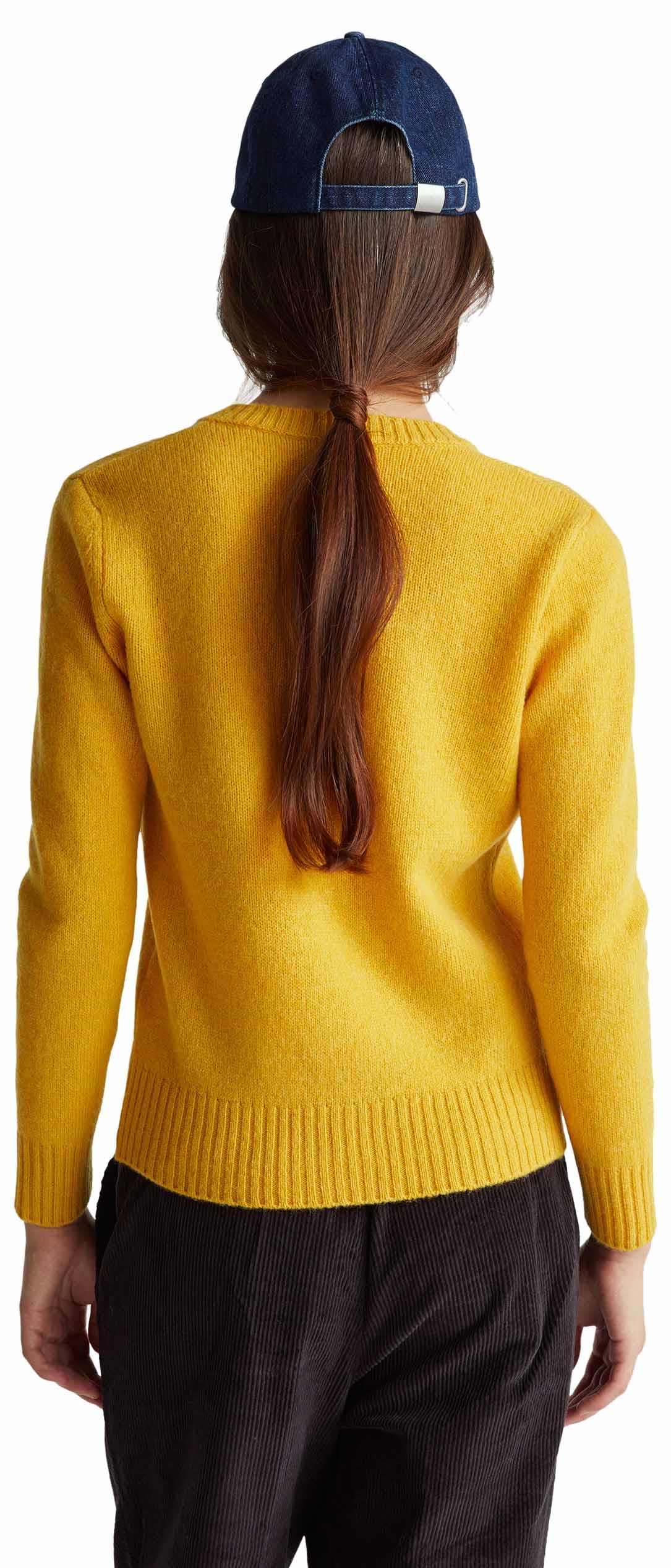United Colors of Benetton Maglia Coreana M/L 103me500l, Maglione Cardigan Donna