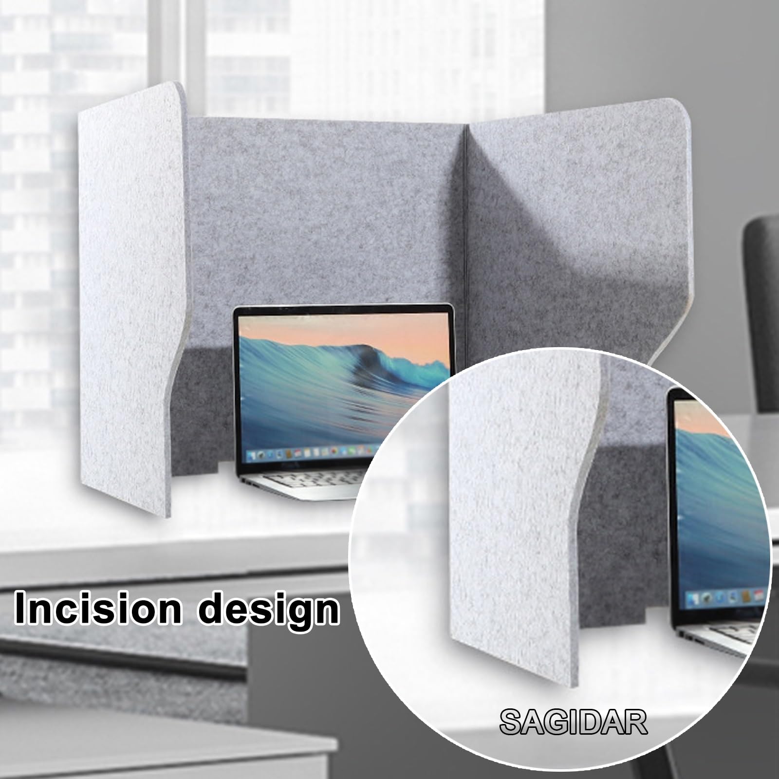 Plegable Partición para Escritorios, 60/80/100cm Divisor De Privacidad