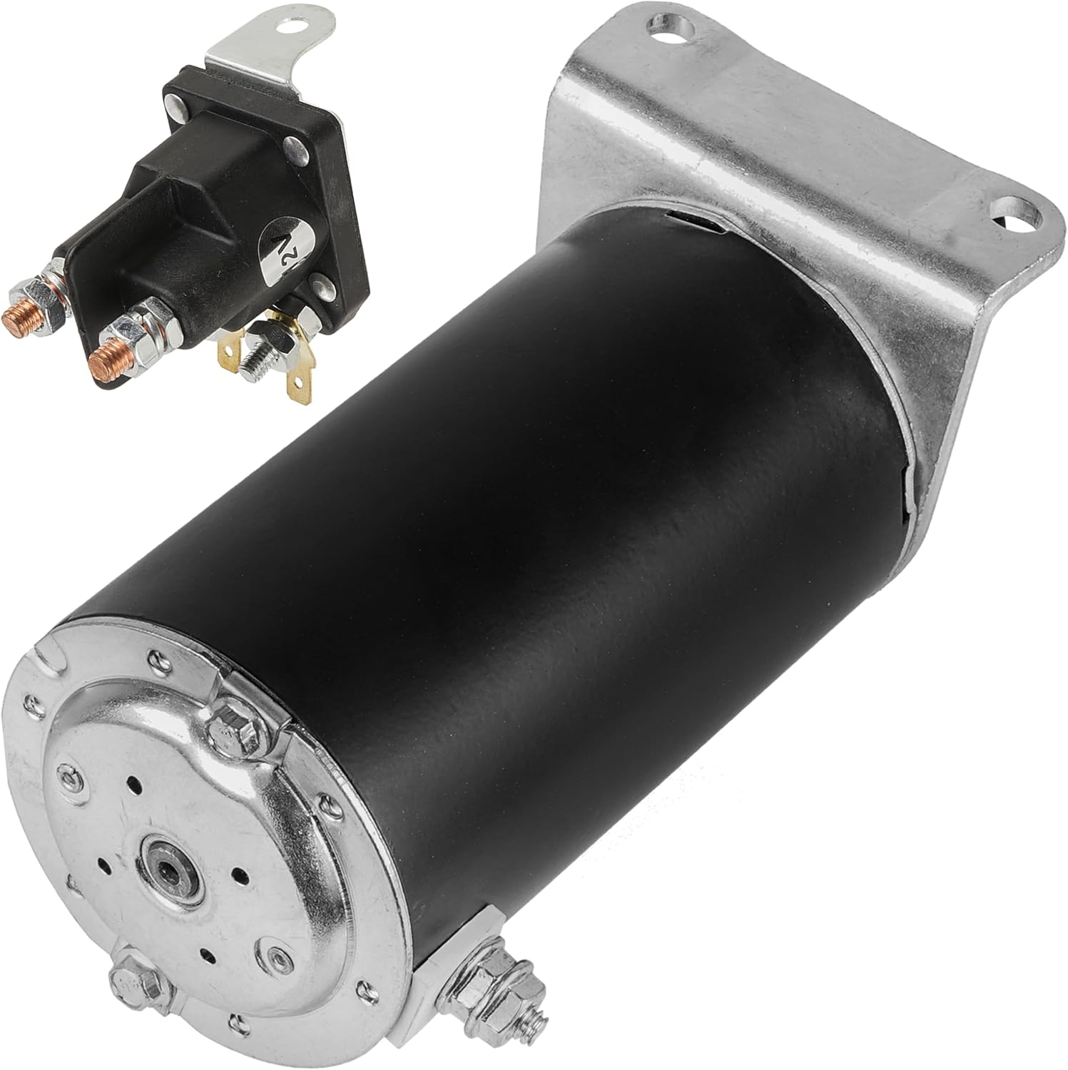 Caltric Starter and Solenoid Compatible with John Deere X300 FH491V X300R X304 FH491V X320 X324