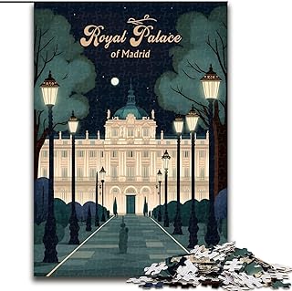Comprar Puzzles para Adolescentes de 1000 Piezas del Palacio Real de Madrid Juguete Educativo Intelectual y descompresor Regalo de cumpleaños 26x38cm