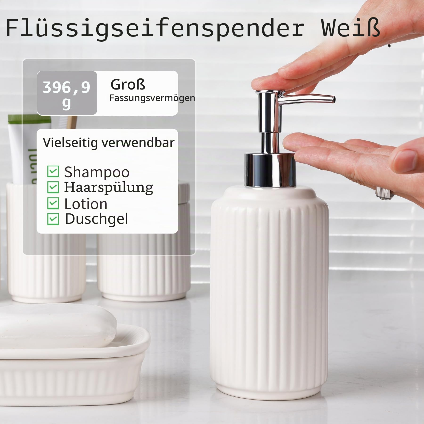 Badezimmer-Zubehör-Set, 5-teilig, Keramik, weiß, Badezimmer-Zubehör-Set, klassisches Design, Badezimmer-Zubehör-Sets komplett, Heimwohnung, modernes Badezimmer-Dekor, Eitelkeits-Arbeitsplatte, ANTIS'S