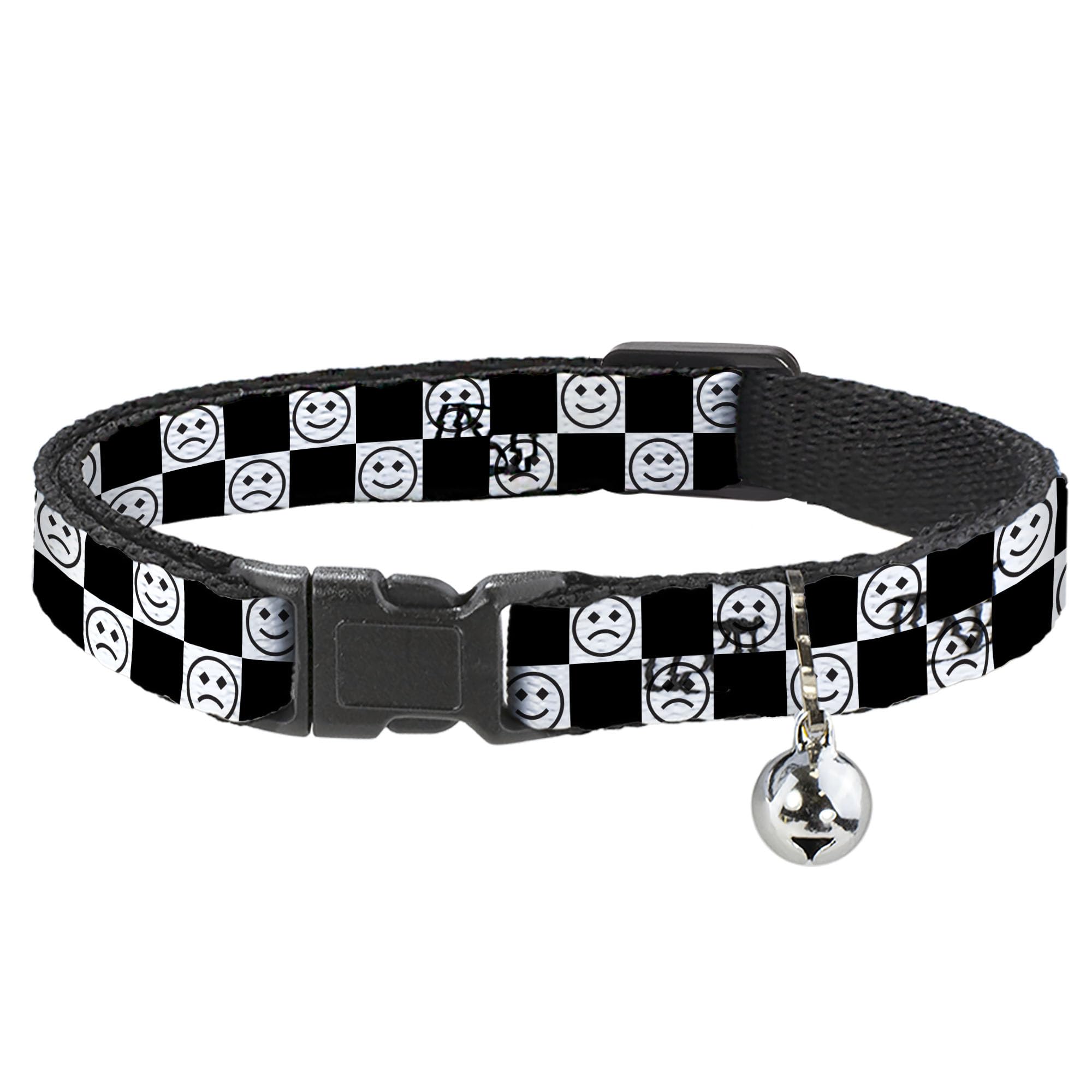 Collar de gato con cascabel Buckle-Down ajustable de 8.5 a 12 pulgadas con cierre anti-ahogo