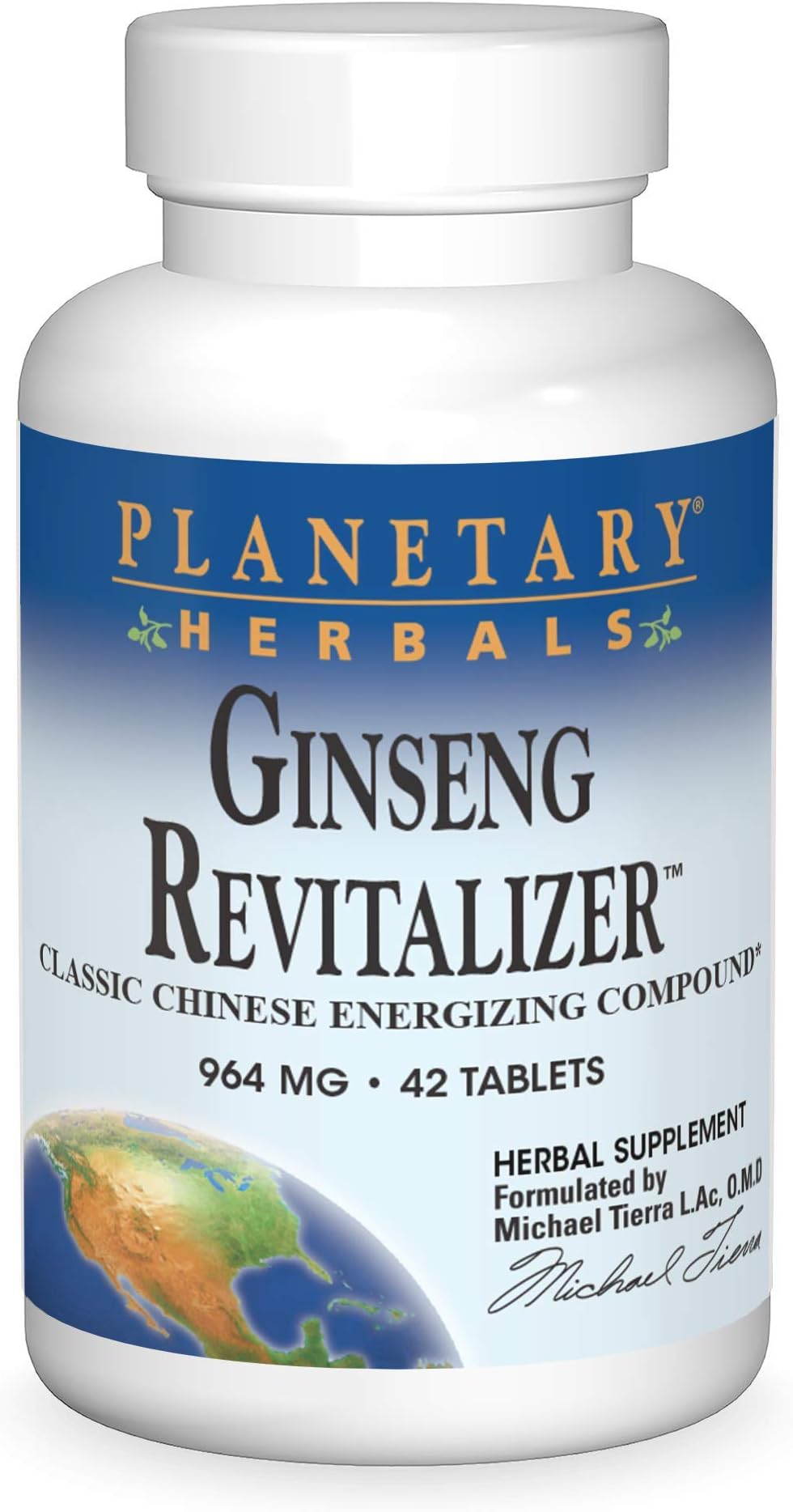 Planetary HerbalsGinseng Revitalizer Tablets, 42 Count
