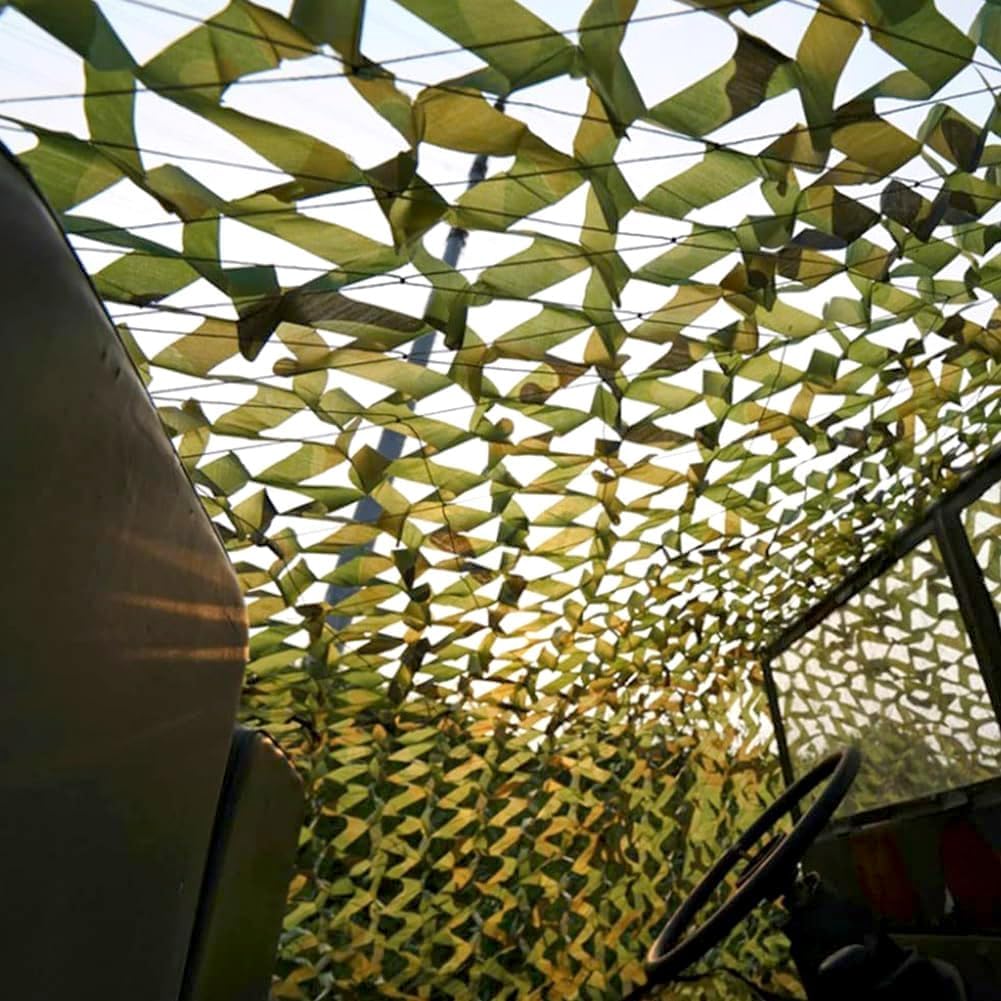 Camo Netting Hunting Camouflage Accessories - Camouflage Party Decorations,Camping Ghillie Netting, Sunshade Camo Mesh Sunscreen Camouflage Net Lightweight Oxford Fabric