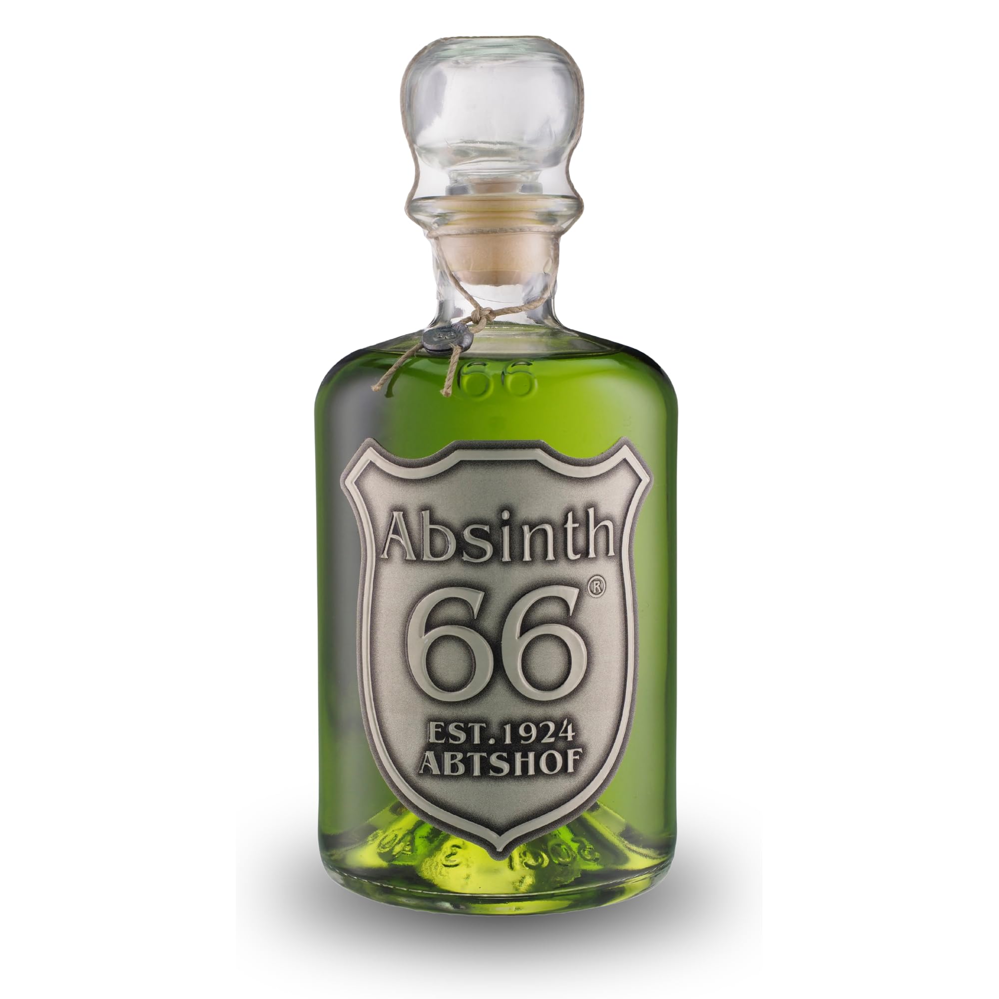 Absinth 66 | 0,5 Liter | 66% Vol. | Traditionell destilliert | Wermut & Anis | Grüne Fee | EST. 1924