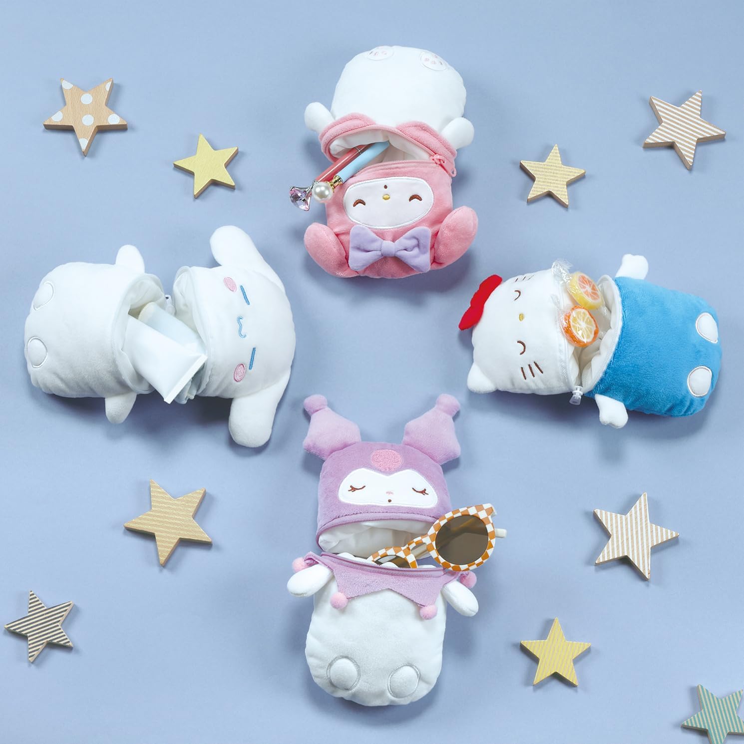 Skater ZTNP1-A Vertical Plush Pouch Sanrio Chromi
