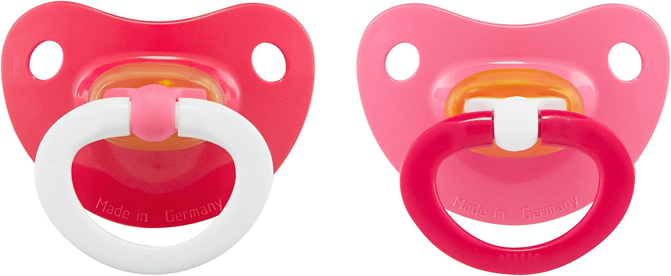 NUK Latex Orthodontic Pacifiers, Girl, 18-36 Months, 2-Pack
