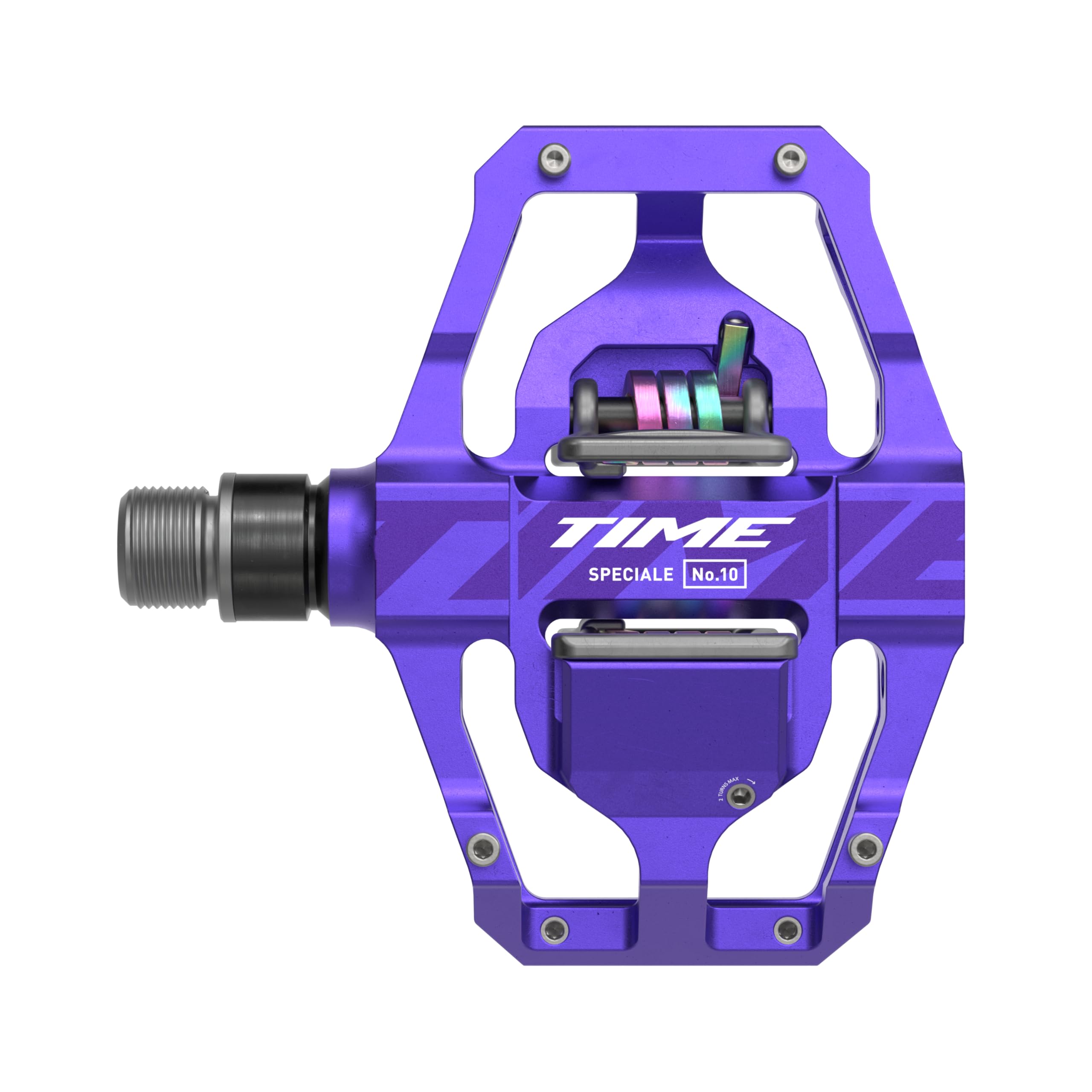 Time Speciale 10 Pedals Aluminum 9/16 Purple Large