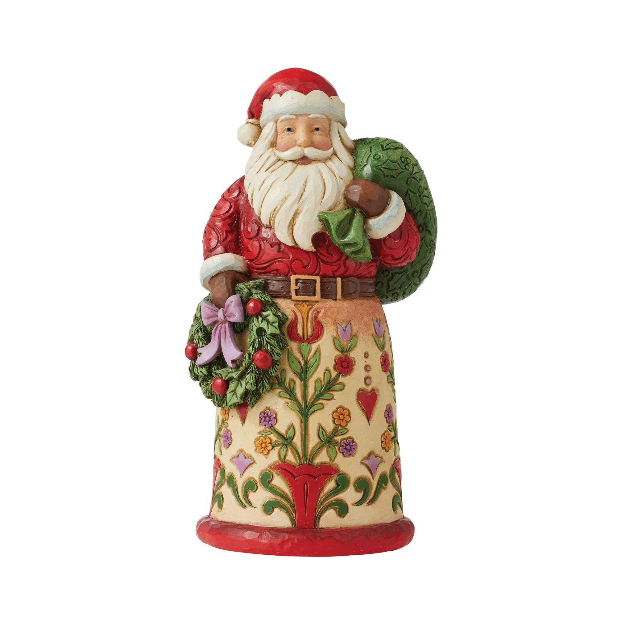 Figurine Père Noël splendide Jim Shore Heartwood Creek à offrir pour les fêtes
