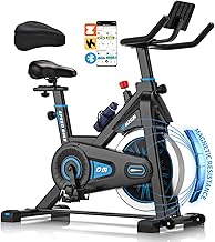 Static Bike, DMASUN Static Bike, App Compatible, Magnetic Resistance, Comfortable Seat Cushion, Quiet Exercise, Capacity 160 kg (Static Bike Seat Cover Included)
