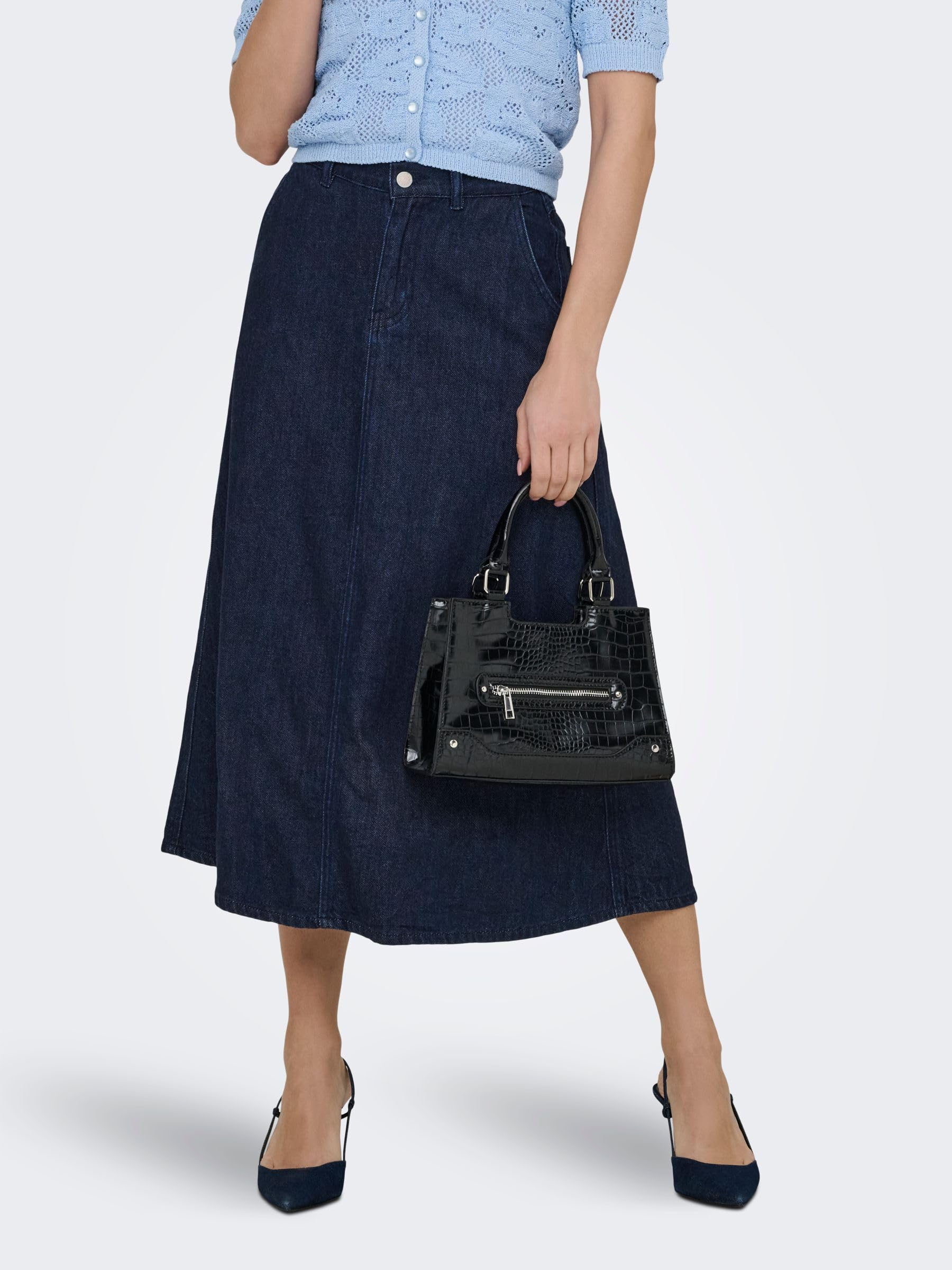 Onlmindy Hw Loose DNM Skirt Noos