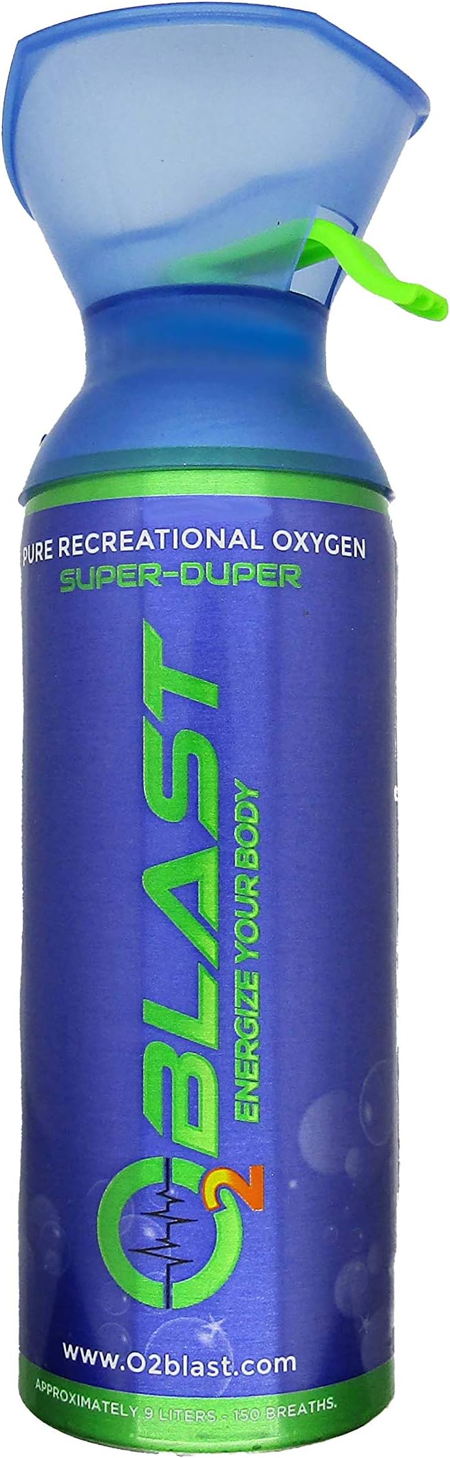 99.7% Pure Oxygen Supplement, Quick Recovery for Exercise, Motion Sickness, Altitude Sickness, Mental Clarity, and Focus. Custom Designed mask (9 Liter Portable Oxygen Can - Single Can- Natural)
