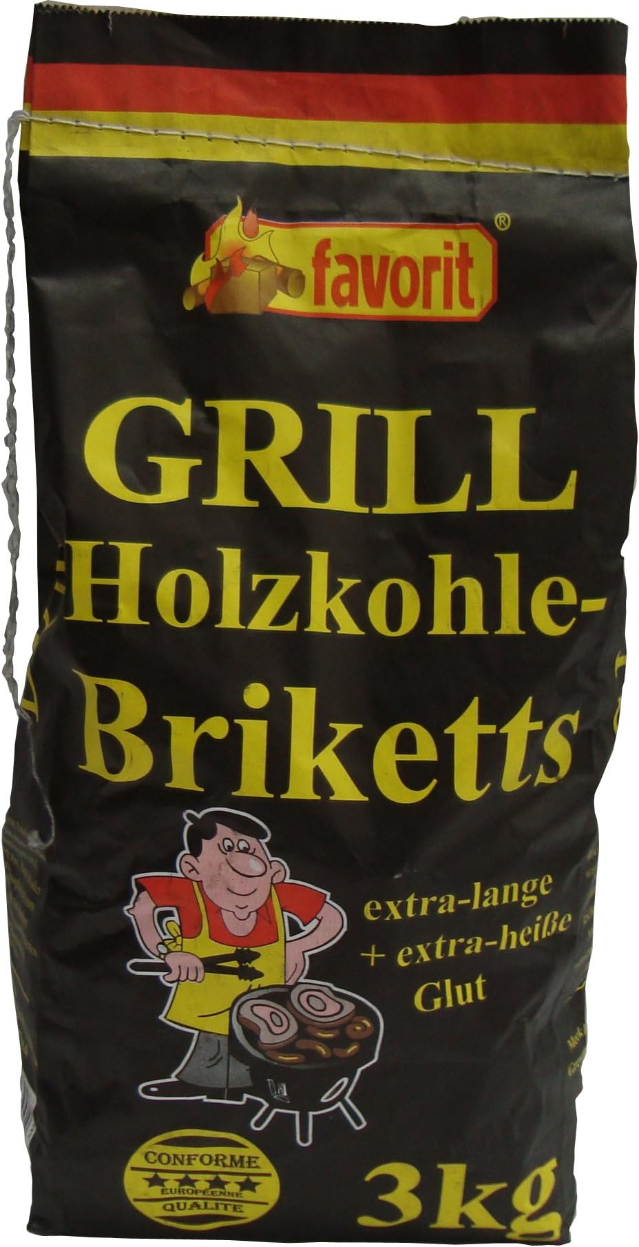 Favorit 4321731 3 kg Charcoal Briquettes - Multi-Colour