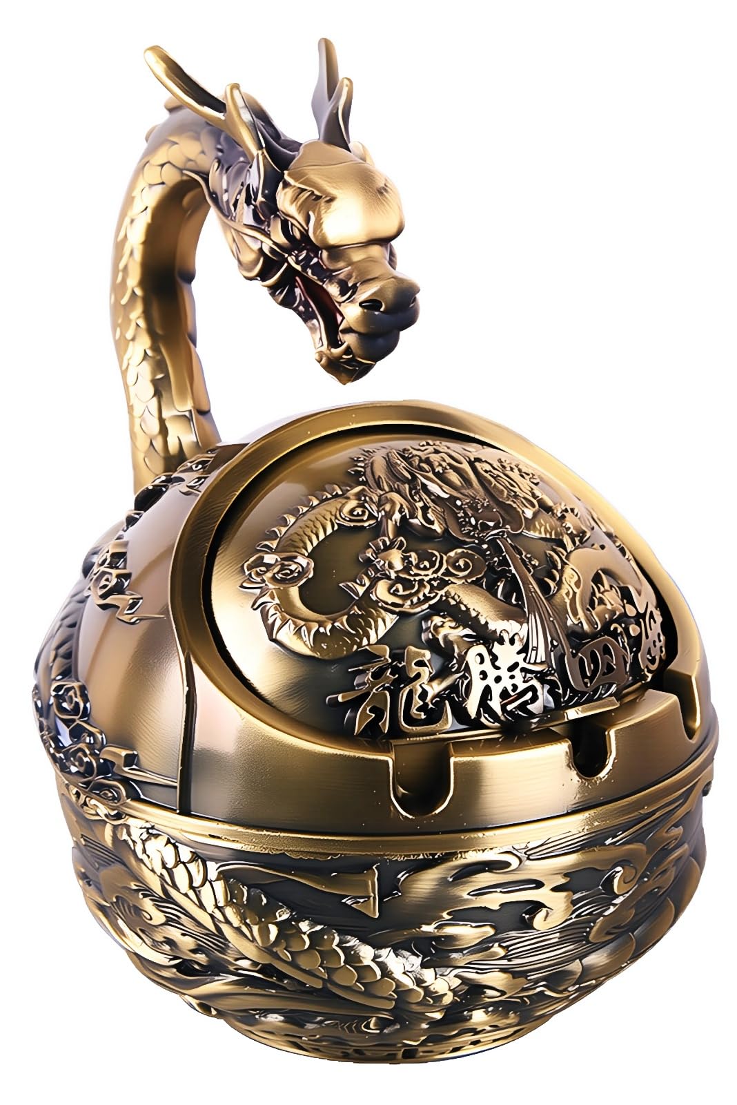 Amazon.com: Vintage Metal Ashtray With Lid Windproof Cigarette Ash