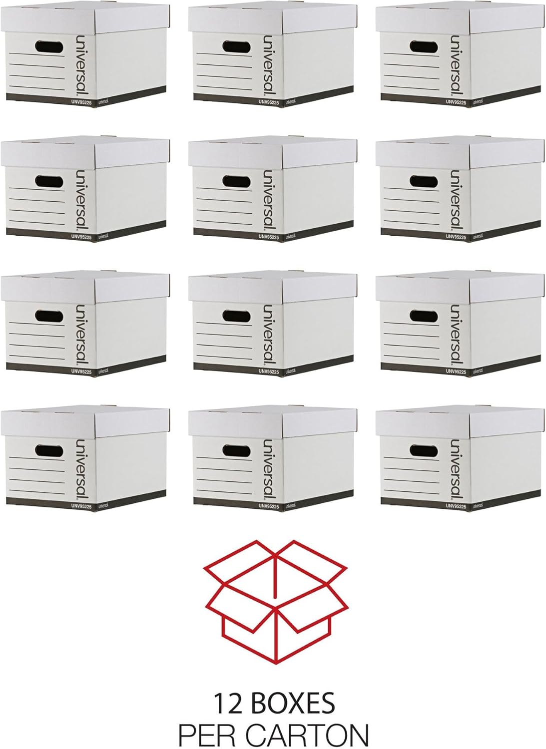 Universal One Automatic File Box, 12 x 15 x 10" (95225)