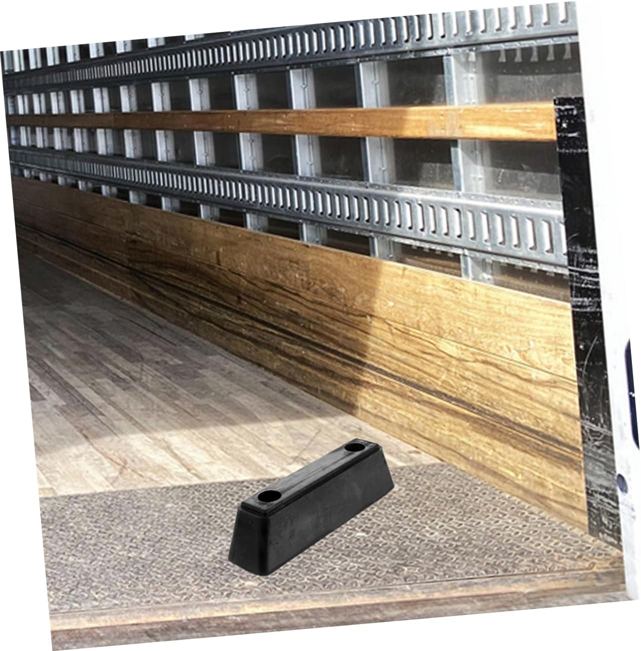 Rubber Bumper Guard for Trucks Durable Anti-Collision Rear Protection Pad Easy to Install Eyecatching Design Long for Cargo Bumper Safeguarding