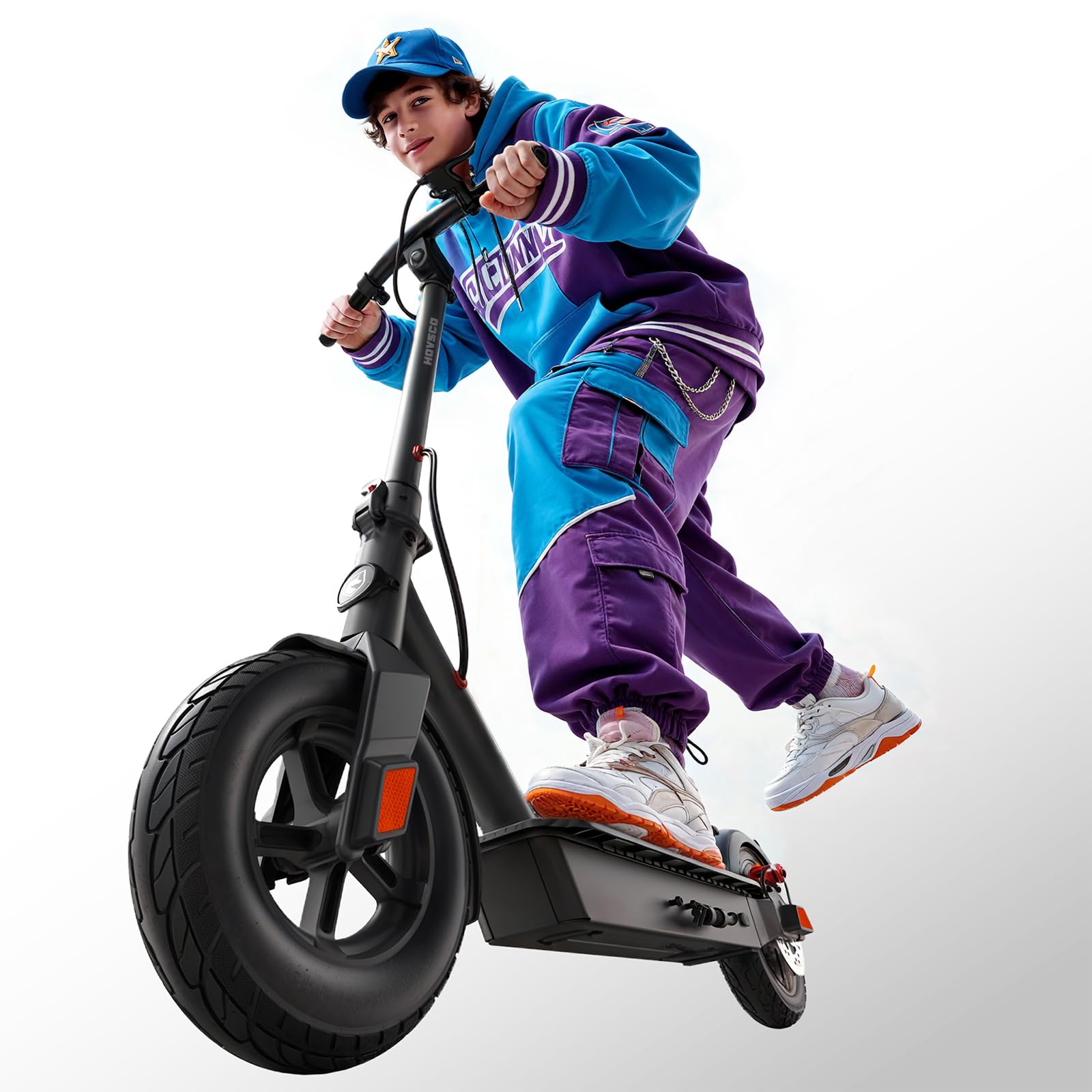 HOVSCO Electric Scooter for Adults 23 Mph Max Speed 30 Miles Range Off Road Electric Scooter for All
