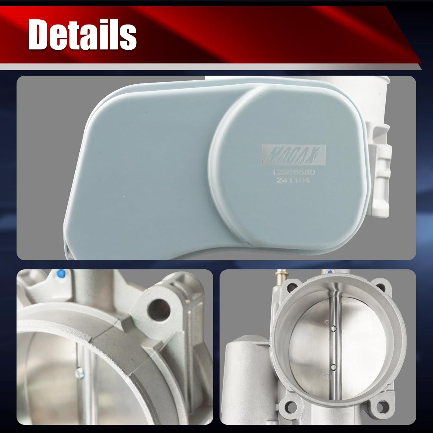Electronic Throttle Body Assembly S20064 Compatible with Chevrolet GMC Buick Hummer Pontiac Trailblazer Colorado Impala Canyon Envoy Rainier H3 3.5L 3.7L 4.2L 5.3L L5 L6 V8 Replaces 12568580