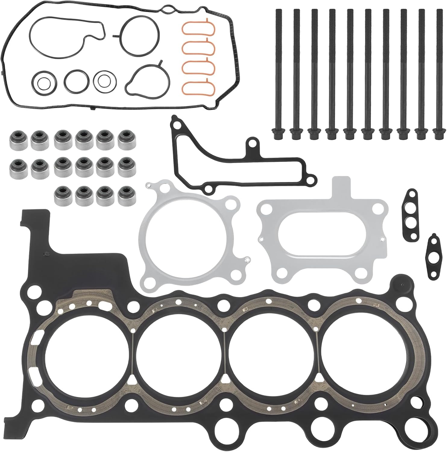 1.5L Accord Head Gasket Set with Head Bolt Kit Engine Cylinder Compatible with Honda Accord 2018-2022(Not fit Sport),Civic 2016-2021,CR-V 2017-2021,1.5L L4 16V Gas Dohc Turbo,Replacement HS55383