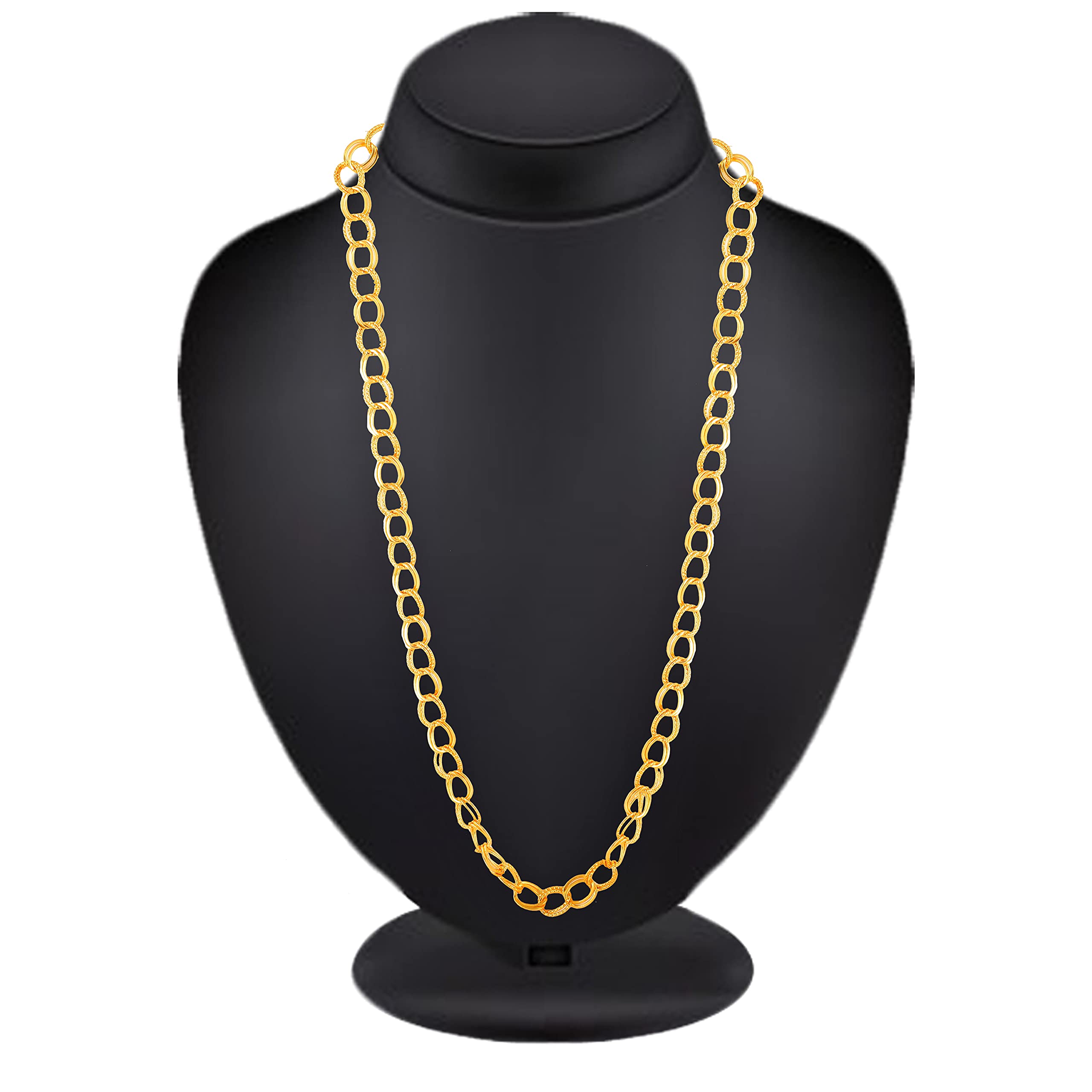 Golden Necklace Hip Hop Silver Thick Big Broad Sachin Chains Micro Plated