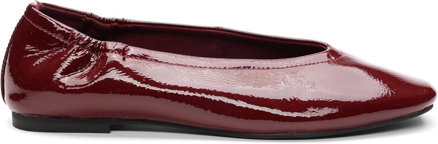 Sanctuary Women's Gracy Crinkle Patent Leather Ballet Flats - Eco-Friendly Elegance & Comfort