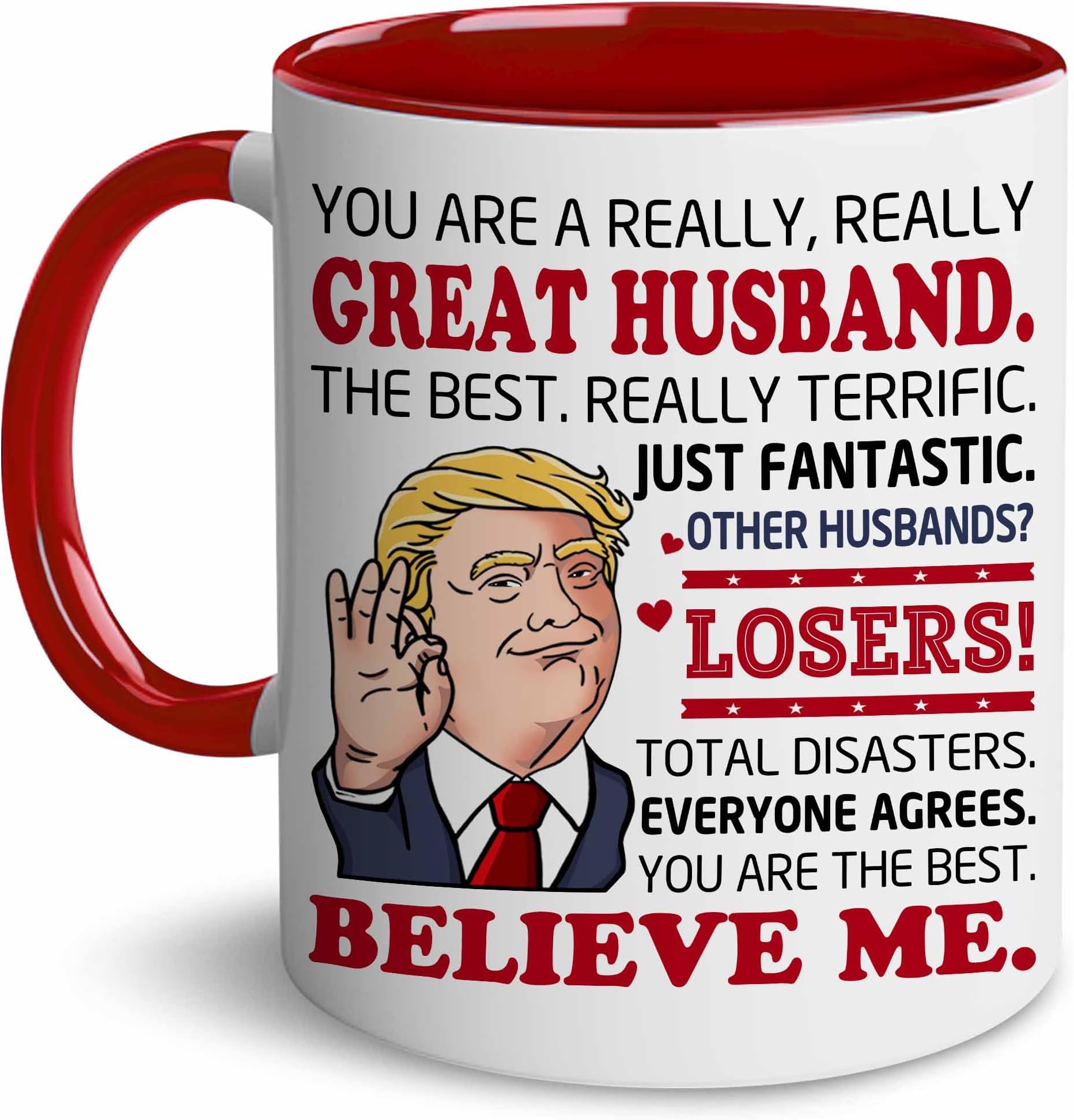 BECHUSKY Husband Gifts - Father's Day Mug For Husband - You Are A Really Really Great Husband - You Are The Best Husband Gifts For Husband From Her Wife Wifey - Christmas Valentine Birthday Gifts
